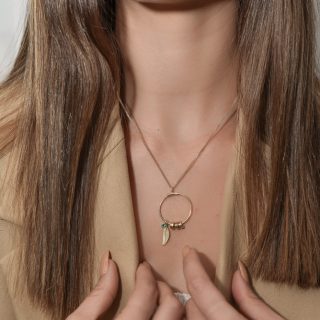 שרשרת חריטות- זהב צהוב