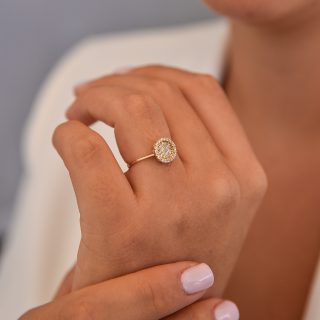 טבעת פיתה - זהב צהוב